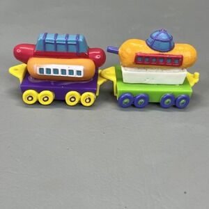 Sonic Drive in 1997 Wacky Pack Toys Chew Chew Train Hotdog Corndog Dr Pepper